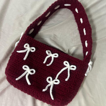 Beautiful Crochet Hand Bag For ladies