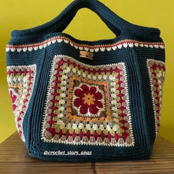 Crochet Bag in Beautiful Color Combination