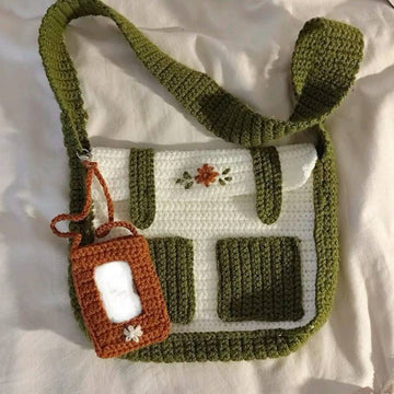 Beautiful Big crochet bag with a small pouch