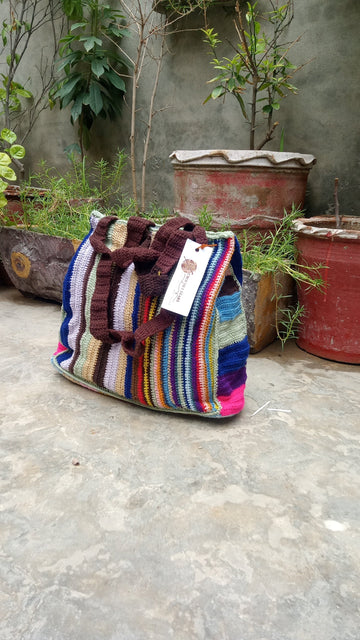 Crochet Multi color Bag