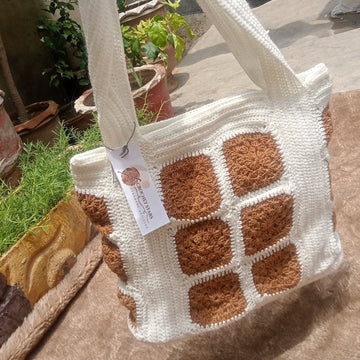 Beautiful Crochet Bag in Beautiful color combination