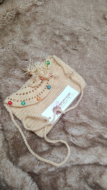 Crochet Small Pouch In skin color