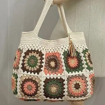 Beautiful unique and simple skin crochet bag