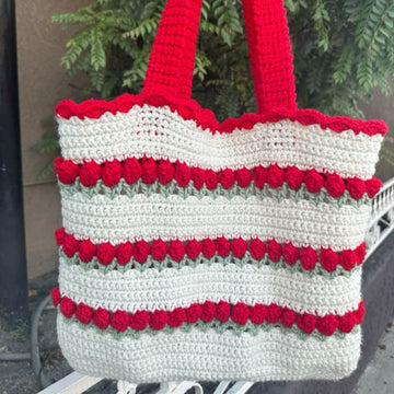 Beautiful Red flowers bag
