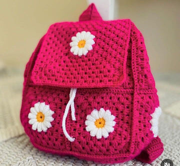 Clg & Uni bag --Crochet bag pack in unique color