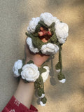 Handmade Crochet Gajra - Pair Available in free size for girls to ladies
