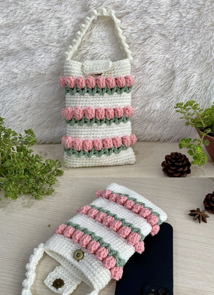 Crochet Mobile pouch -- 1 pec