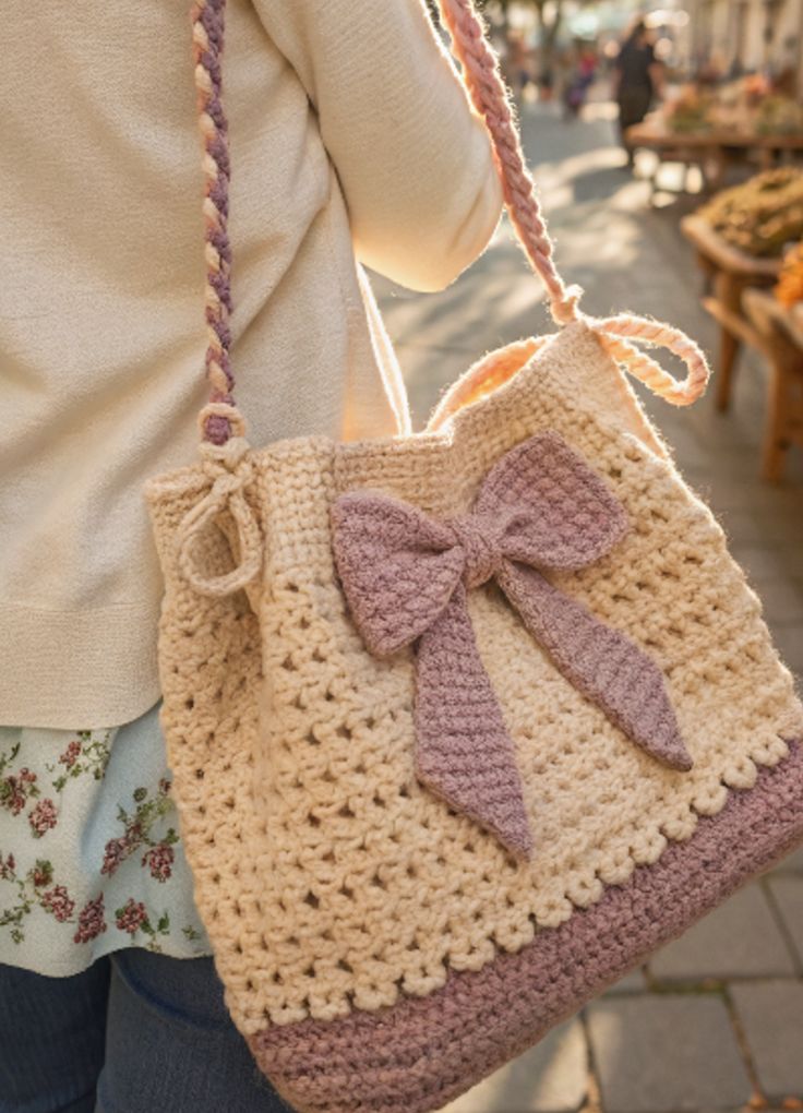 Crochet Cross Body Bag