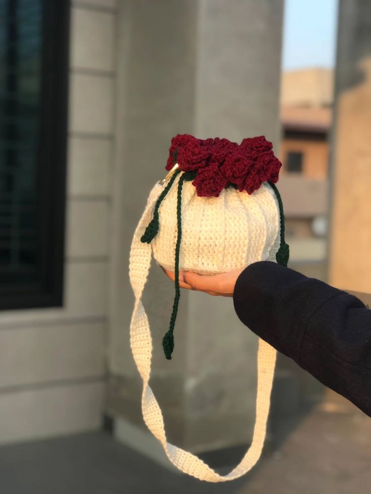 Crochet White Potle Bag