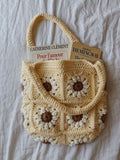 Crochet bag with granny square pattern