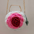 Crochet rose bag in beautiful colors