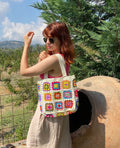 Crochet White multi bag for all events and for every where