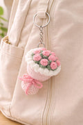 Crochet Pink Bouquet keuchain