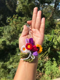 Crochet Bouquet multi keychain