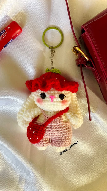 Crochet Bunny Keychain