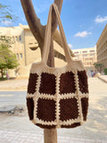 Crochet Bag in brown colors
