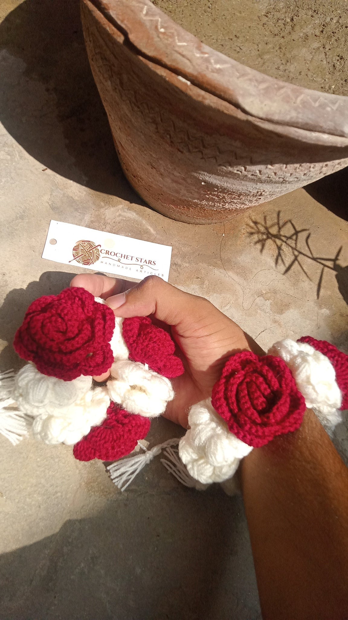 Red and White Gajree