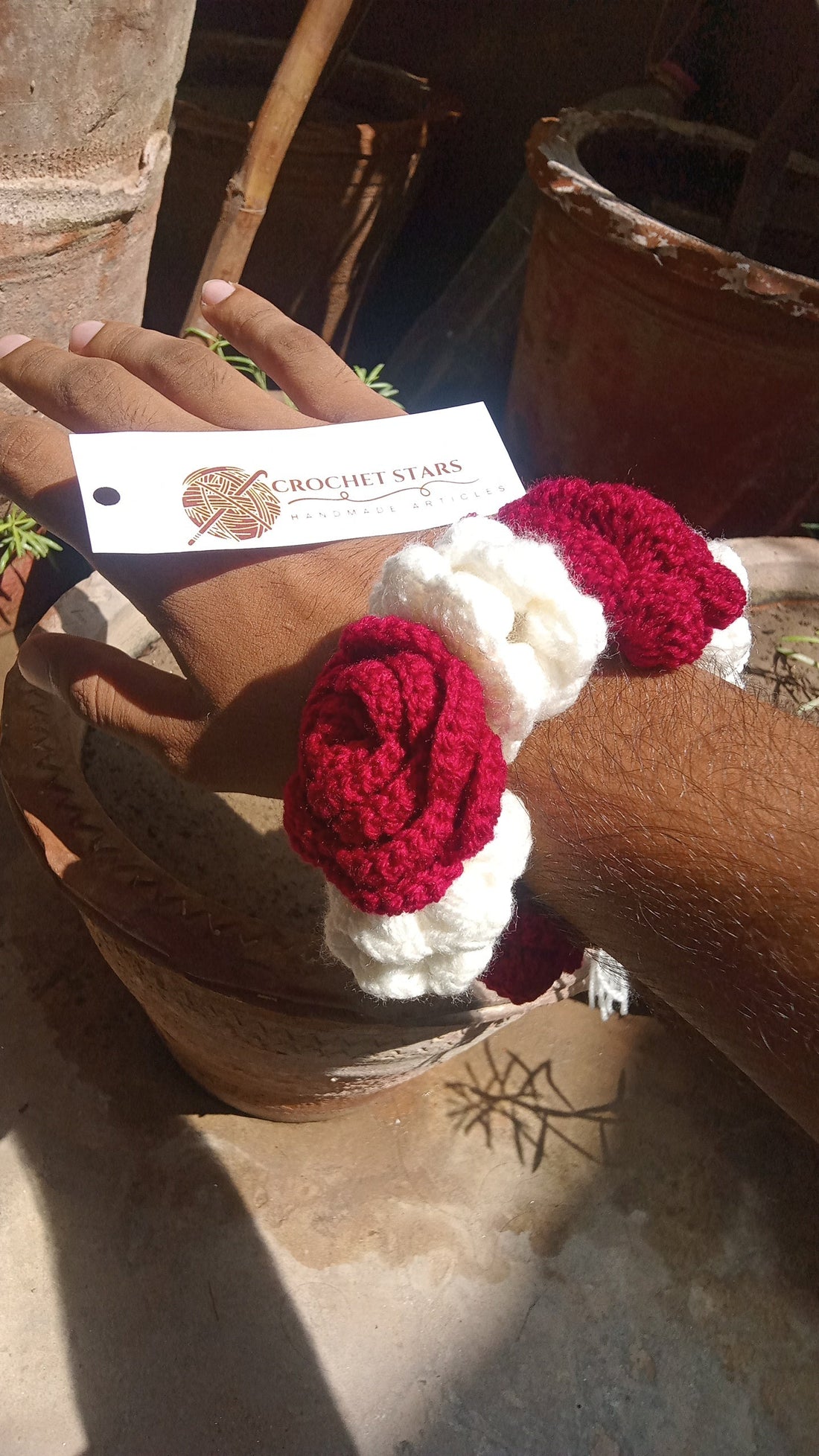 Red and White Gajree