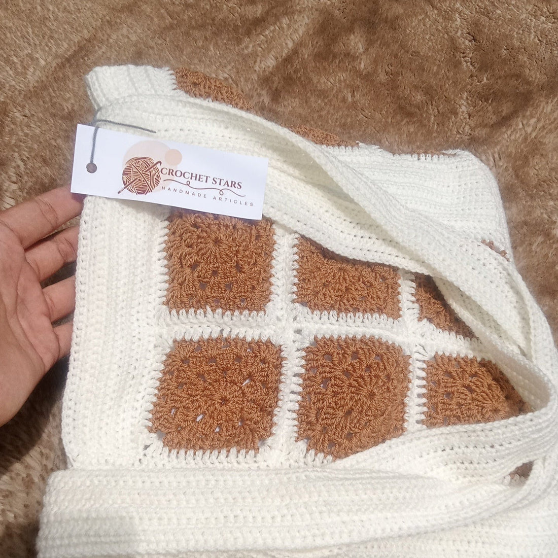 Beautiful Crochet Bag in Beautiful color combination