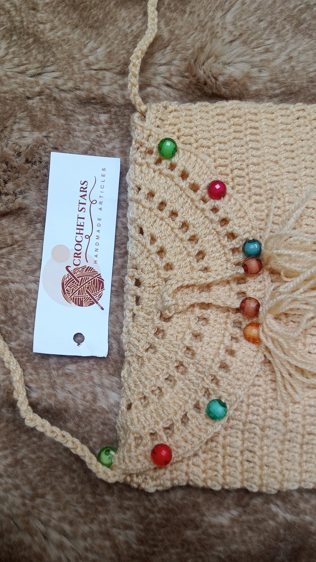 Crochet Small Pouch In skin color