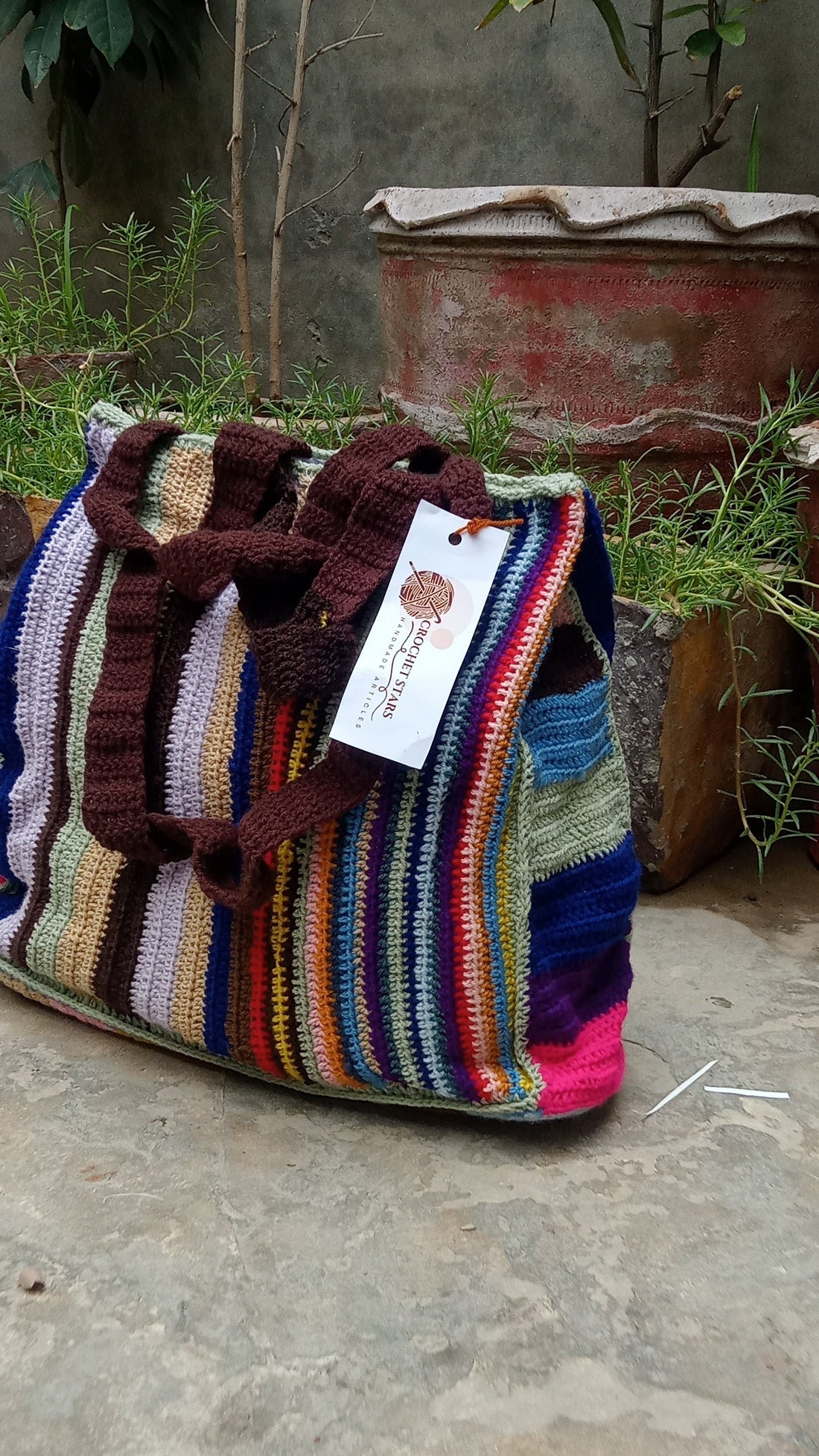 Crochet Multi color Bag