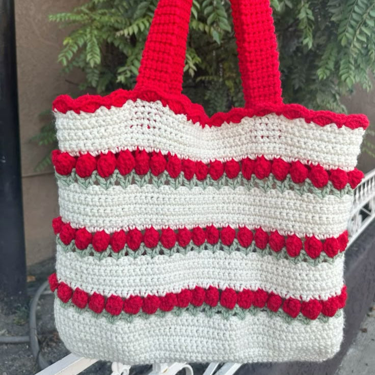 Beautiful Red flowers bag