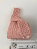 Crochet tote bag in unique color