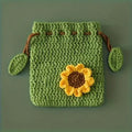 Earpod pouch in sunflower theme