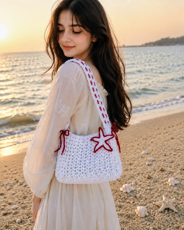 Handmade Beautiful star shoulder bag