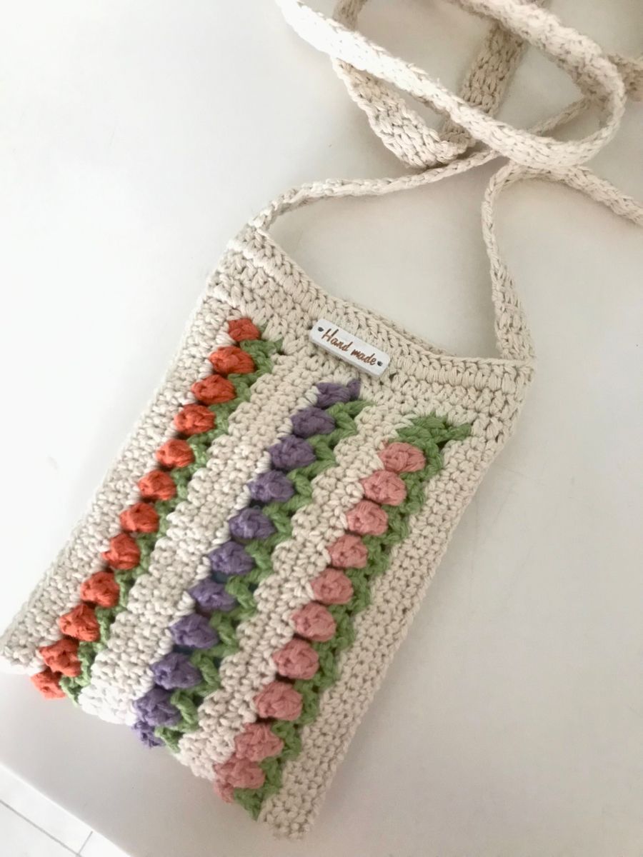 Crochet Mobile cross body bag