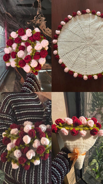 crochet flower bouquet