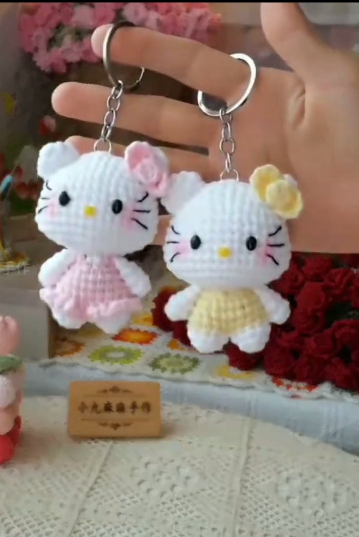 Crochet keychain 2 pec