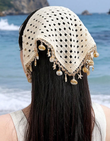 Crochet beech style bandana