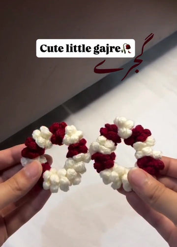 Crochet Baby Gajra Pair – Handmade Floral Hair Accessory for Little Girls