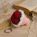 Crochet Flower Bouquet Keychain